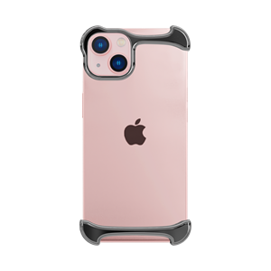 Arc Pulse Dubbelzijdige Titanium Bumper Case - iPhone 13 Mini - Zilver