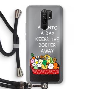 CaseCompany Bento a day: Xiaomi Redmi 9 Transparant Hoesje met koord