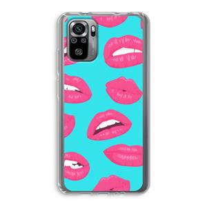 CaseCompany Bite my lip: Xiaomi Redmi Note 10S Transparant Hoesje