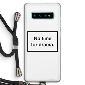 CaseCompany No drama: Samsung Galaxy S10 Plus Transparant Hoesje met koord