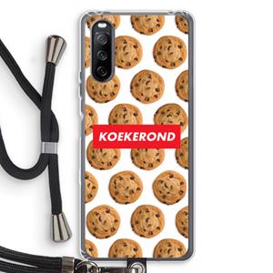 CaseCompany Koekerond: Sony Sony Xperia 10 III Transparant Hoesje met koord