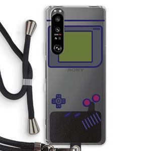 CaseCompany Game On: Sony Xperia 1 III Transparant Hoesje met koord