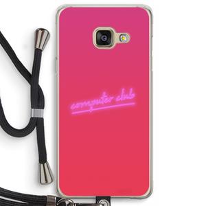 CaseCompany Vice Glow: Samsung Galaxy A3 (2016) Transparant Hoesje met koord