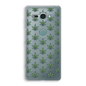 CaseCompany Weed: Sony Xperia XZ2 Compact Transparant Hoesje