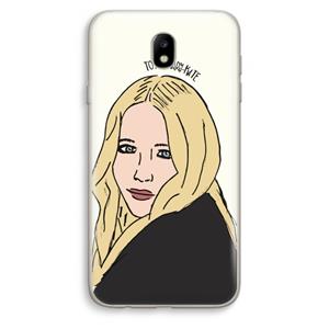 CaseCompany Mary Kate: Samsung Galaxy J7 (2017) Transparant Hoesje