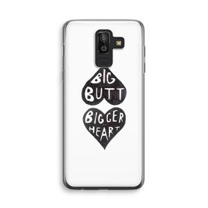 CaseCompany Big butt bigger heart: Samsung Galaxy J8 (2018) Transparant Hoesje