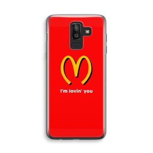 CaseCompany I'm lovin' you: Samsung Galaxy J8 (2018) Transparant Hoesje