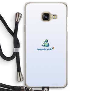 CaseCompany MSN: Samsung Galaxy A3 (2016) Transparant Hoesje met koord