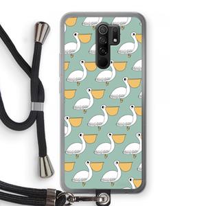 CaseCompany Pelican: Xiaomi Redmi 9 Transparant Hoesje met koord