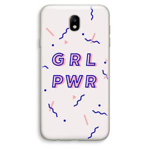 CaseCompany GRL PWR: Samsung Galaxy J7 (2017) Transparant Hoesje