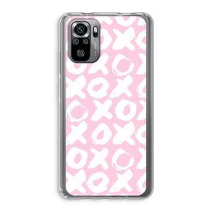CaseCompany XOXO: Xiaomi Redmi Note 10S Transparant Hoesje