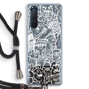 CaseCompany Vexx Mixtape #2: Sony Xperia 5 II Transparant Hoesje met koord