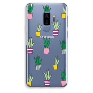 CaseCompany Sanseveria: Samsung Galaxy S9 Plus Transparant Hoesje