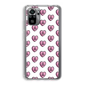 CaseCompany GIRL POWER: Xiaomi Redmi Note 10S Transparant Hoesje