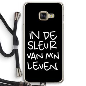 CaseCompany De Sleur: Samsung Galaxy A3 (2016) Transparant Hoesje met koord