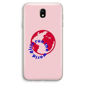 CaseCompany Run The World: Samsung Galaxy J7 (2017) Transparant Hoesje