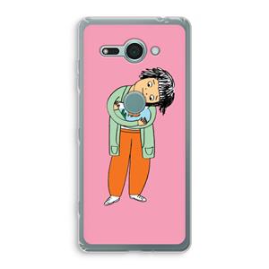 CaseCompany Visknuffel: Sony Xperia XZ2 Compact Transparant Hoesje