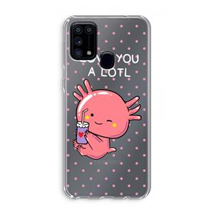 CaseCompany Love You A Lotl: Samsung Galaxy M31 Transparant Hoesje