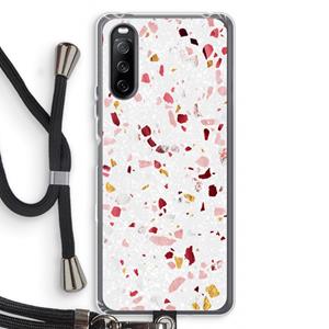 CaseCompany Terrazzo N°9: Sony Sony Xperia 10 III Transparant Hoesje met koord