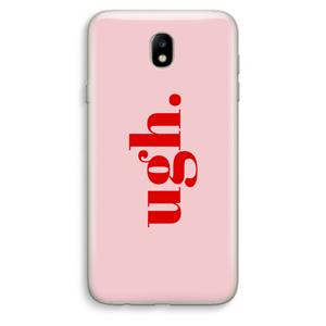 CaseCompany Ugh: Samsung Galaxy J7 (2017) Transparant Hoesje