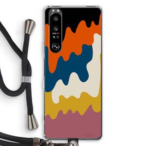 CaseCompany Baar A: Sony Xperia 1 III Transparant Hoesje met koord