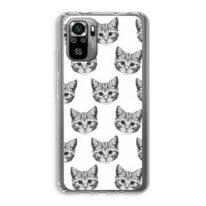 CaseCompany Kitten: Xiaomi Redmi Note 10S Transparant Hoesje