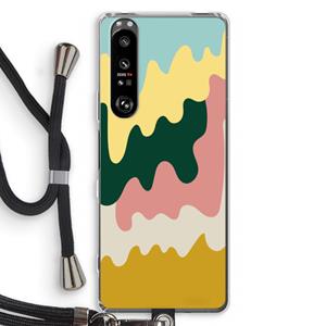CaseCompany Baar B: Sony Xperia 1 III Transparant Hoesje met koord