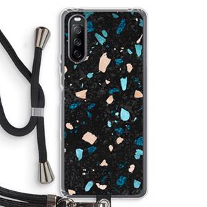 CaseCompany Terrazzo N°11: Sony Sony Xperia 10 III Transparant Hoesje met koord