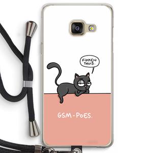 CaseCompany GSM poes: Samsung Galaxy A3 (2016) Transparant Hoesje met koord