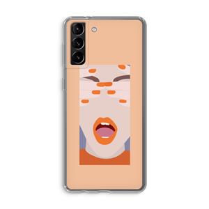 CaseCompany Surprise: Samsung Galaxy S21 Plus Transparant Hoesje