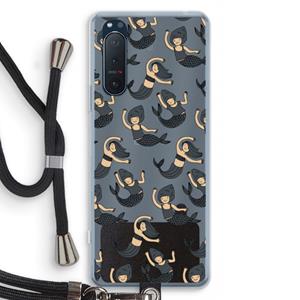 CaseCompany Zeemeermin: Sony Xperia 5 II Transparant Hoesje met koord