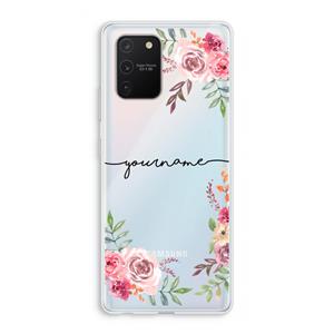 CaseCompany Rozen: Samsung Galaxy S10 Lite Transparant Hoesje