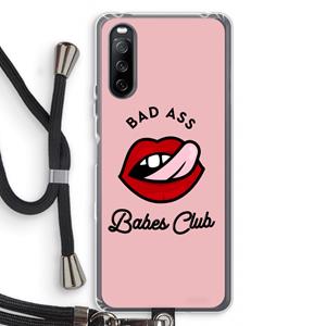 CaseCompany Badass Babes Club: Sony Sony Xperia 10 III Transparant Hoesje met koord