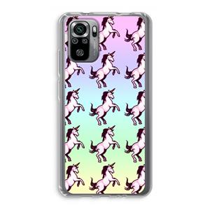 CaseCompany Musketon Unicorn: Xiaomi Redmi Note 10S Transparant Hoesje