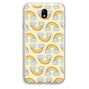 CaseCompany Regenboog: Samsung Galaxy J7 (2017) Transparant Hoesje