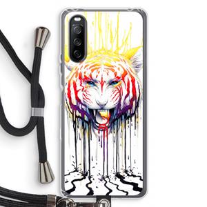 CaseCompany Fading: Sony Sony Xperia 10 III Transparant Hoesje met koord
