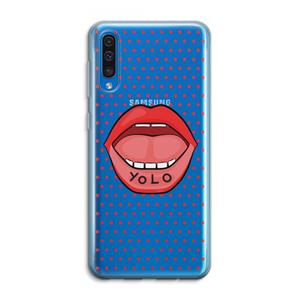 CaseCompany Yolo Denise: Samsung Galaxy A50 Transparant Hoesje