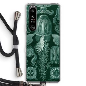 CaseCompany Haeckel Cubomedusae: Sony Xperia 1 III Transparant Hoesje met koord