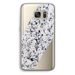 CaseCompany Gespikkelde marmer: Samsung Galaxy S7 Transparant Hoesje