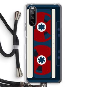 CaseCompany Here's your tape: Sony Sony Xperia 10 III Transparant Hoesje met koord