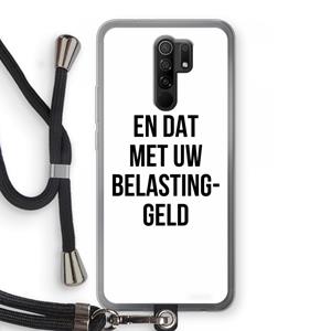 CaseCompany Belastinggeld: Xiaomi Redmi 9 Transparant Hoesje met koord