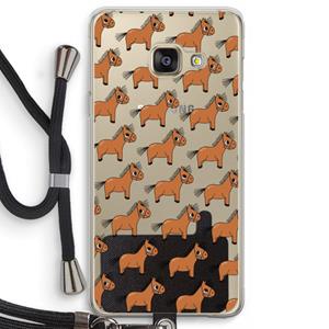 CaseCompany Pony: Samsung Galaxy A3 (2016) Transparant Hoesje met koord