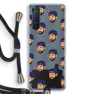 CaseCompany Drake Away: Sony Xperia 5 II Transparant Hoesje met koord