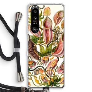 CaseCompany Haeckel Nepenthaceae: Sony Xperia 1 III Transparant Hoesje met koord