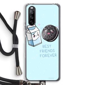 CaseCompany Best Friend Forever: Sony Sony Xperia 10 III Transparant Hoesje met koord