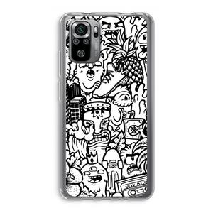 CaseCompany Vexx Mixtape #2: Xiaomi Redmi Note 10S Transparant Hoesje