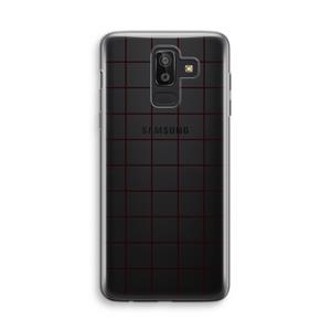 CaseCompany Rooster: Samsung Galaxy J8 (2018) Transparant Hoesje