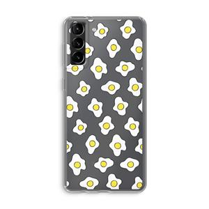 CaseCompany Spiegeleitjes: Samsung Galaxy S21 Plus Transparant Hoesje