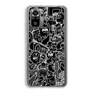 CaseCompany Vexx Black City : Xiaomi Redmi Note 10S Transparant Hoesje