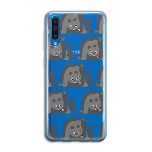 CaseCompany Cats: Samsung Galaxy A50 Transparant Hoesje
